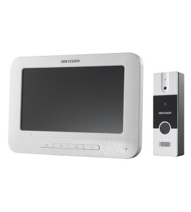Kit Videointerfon Hikvision DS-KIS202, Post exterior DS-KB2411-IM + Monitor DS-KH2220