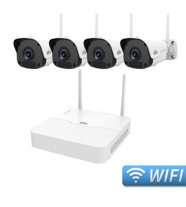 Kit Wireless 4 camere bullet 2MP + NVR 4 canale - Uniview